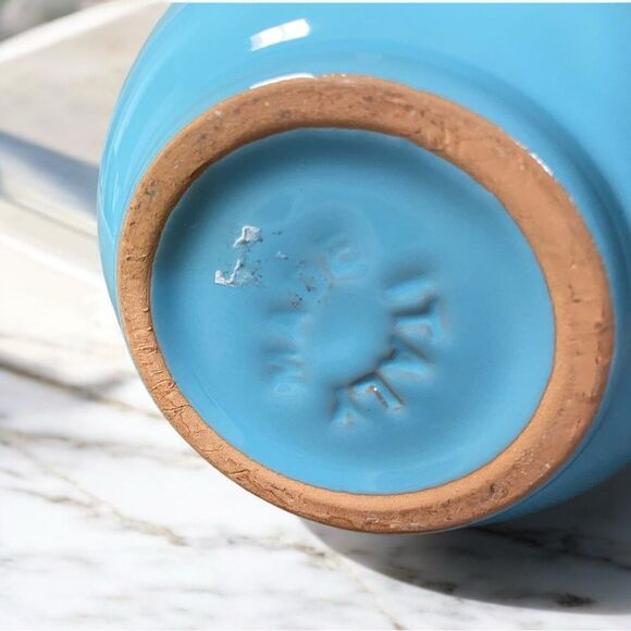 Vintage Blue Ceramic Pitcher Made in Italy. Very good condition - Picture 2 of 3